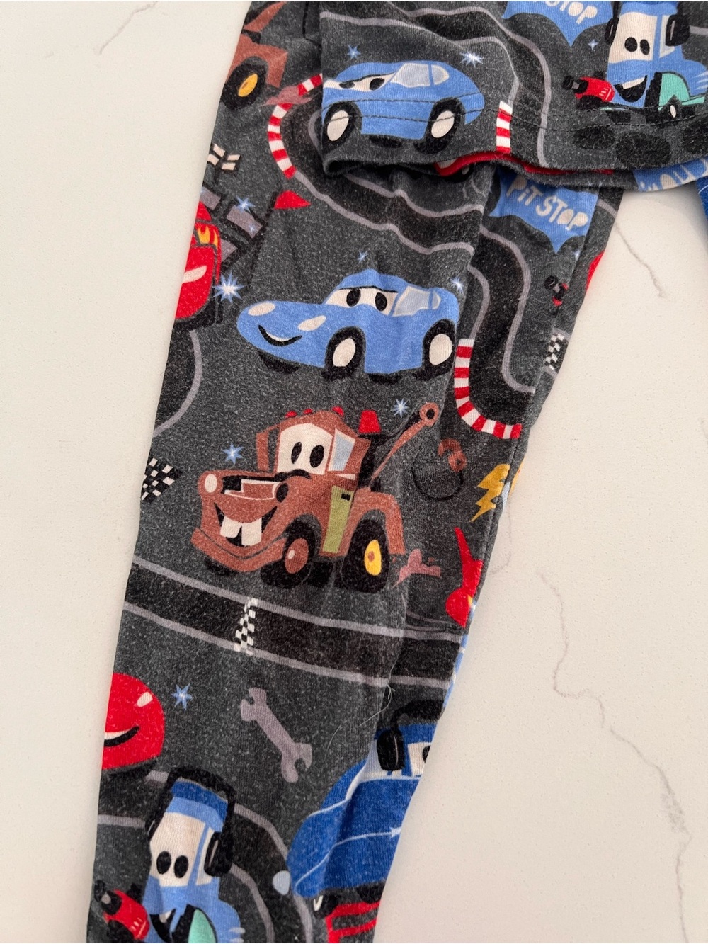 Little Sleepies Disney Pixar Cars Piston Cup Two Piece Pajama Set - Picture 2 of 3